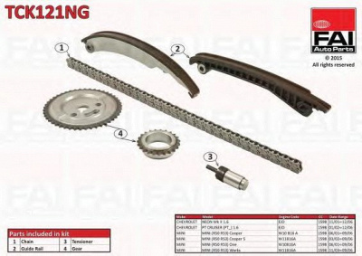 FAI AUTOPARTS tck121ng -  Комплект цепи привода распредвала